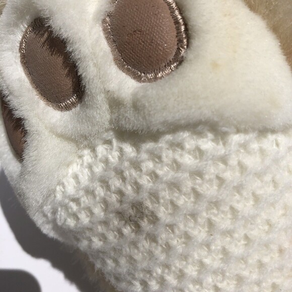 Bunny Rabbit Stuffed Animal 14/19 inch White/Brown Super soft fur - Picture 8 of 8